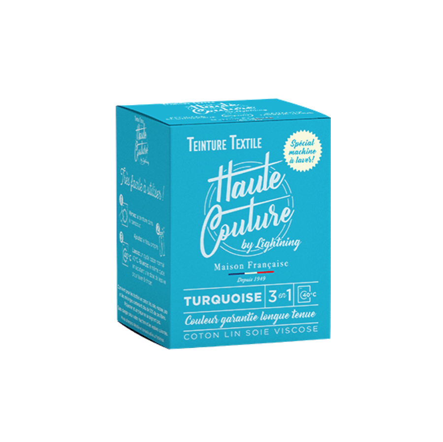 Teinture Textile Haute Couture - Bleu Canard 350g - Tout-en-un Pour Vêtements Et Tissus