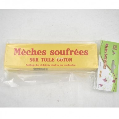 12 mèches soufrées 500g environ