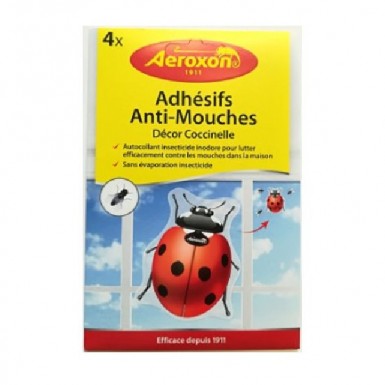 4 adhésifs anti-mouches Aeroxon 