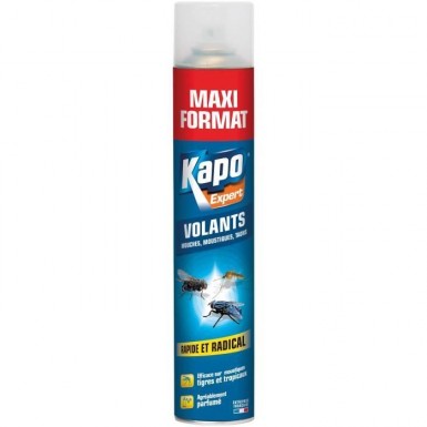vente d'aérosol insectes volants 500ml dont 25% gratuit Kapo, acheter l'aérosol insectes volants avec 25% gratuit Kapo
