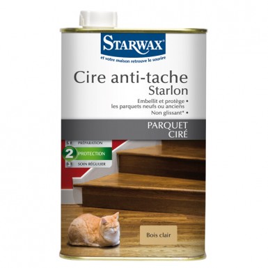 vente Cire anti-tache starlon bois clair 1l Starwax
