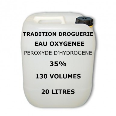 vente de l'eau oxygénée 35% 20l, achat de l'eau oxygénée 35%, 20l, 130 volumes