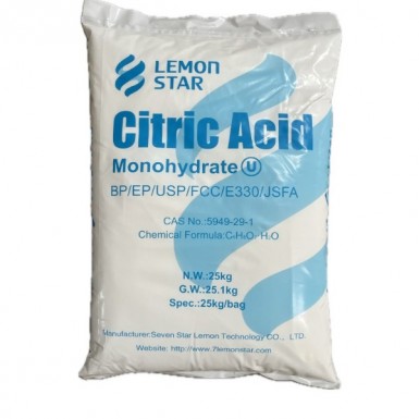 Acide Citrique Alimentaire Monohydraté 25KG