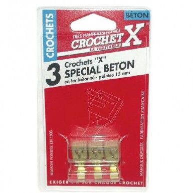 Crochet X Spécial Béton 3pièces