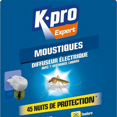Vente du diffuseur électrique liquide anti-moustiques Kapo, acheter le diffuseur  électrique anti-moustiques Kapo (émanateur) sur Droguerie Jary