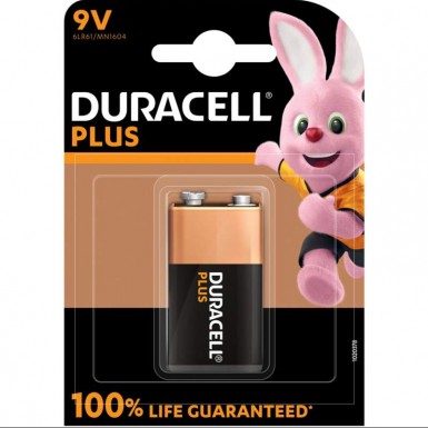 Pile 6LR61 Duracell Plus 9V alcaline