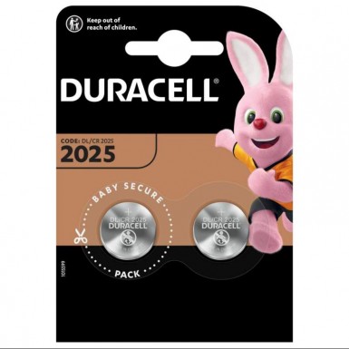 2 Piles bouton DURACELL CR2025