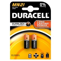 Piles A23 / MN21 Duracell Bouton 12V X 2 pièces