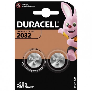 Piles CR2032 Duracell Bouton 3V