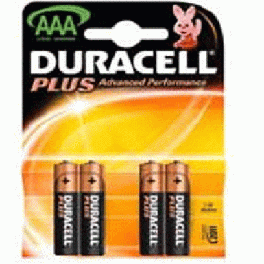 Piles LR03 Duracell Plus 1,5V X 4 pièces