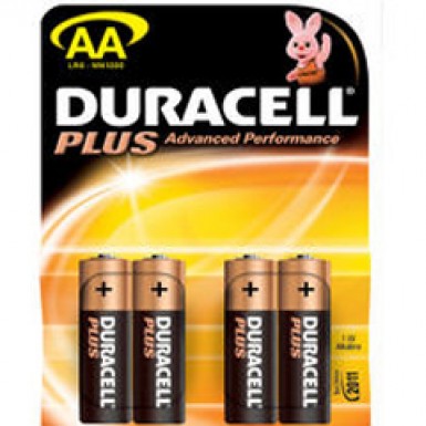 Piles LR6 Duracell 1,5V X 4 pièces