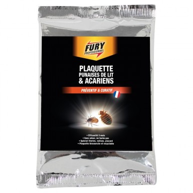 Plaquette Punaises de lit & Acariens Fury