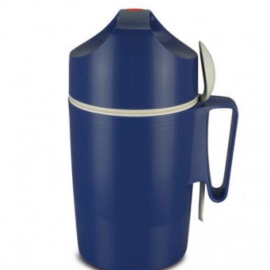 Porte aliments thermo 0,85l ROTPUNKT en bleu (Gamelle de chantier )