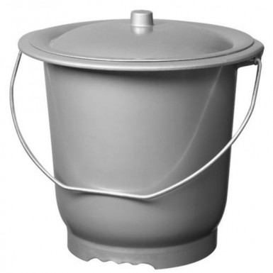 Seau de toilette hygiénique adulte couvercle