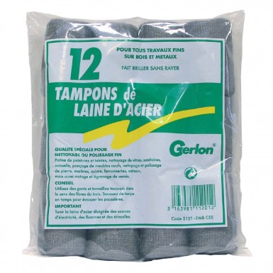 Tampons laine d'acier