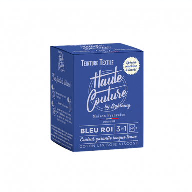 Teinture Textile Haute Couture Bleu Roi